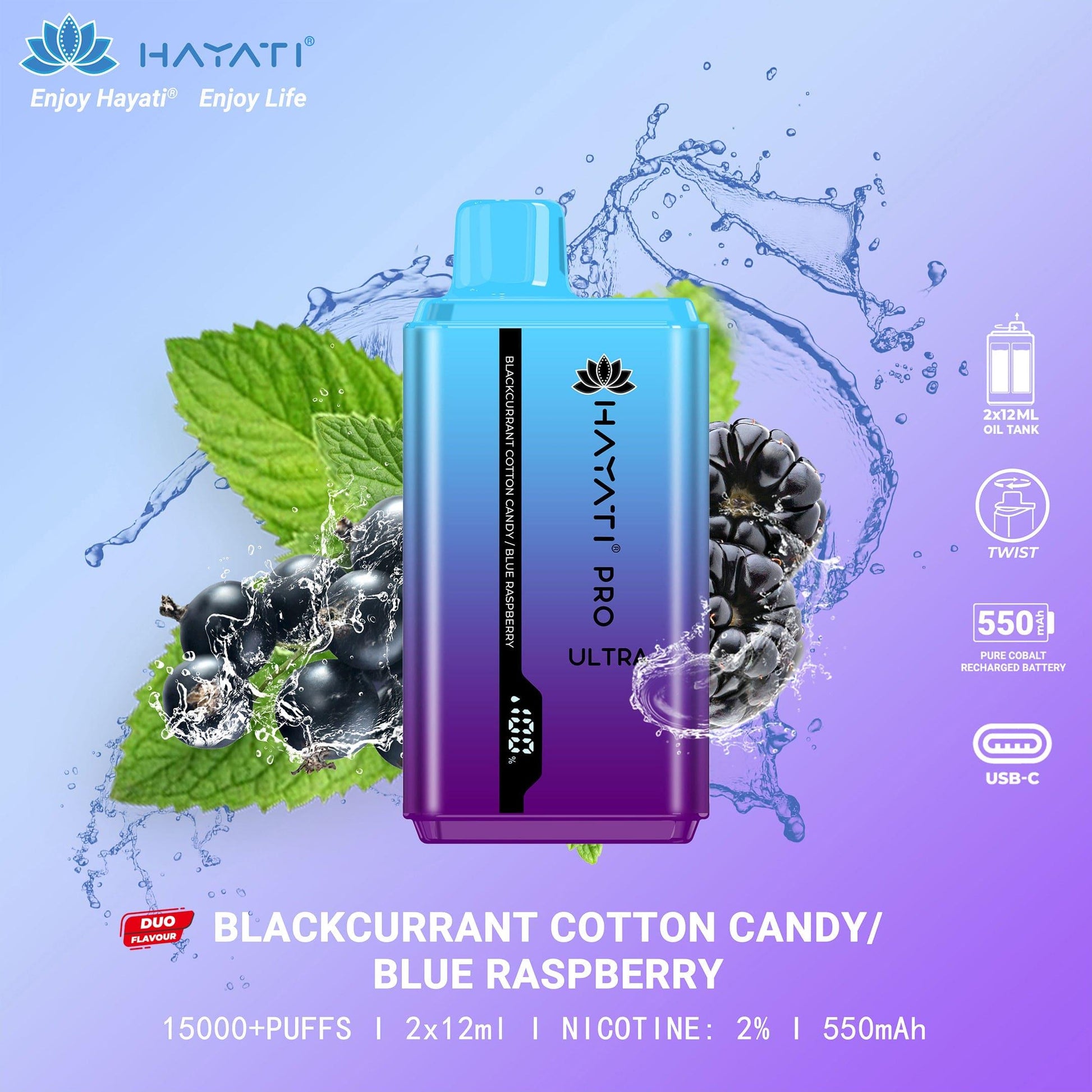 BlackcurrantCottonCandy-BlueRaspberry_HayatiProUltra_20mg