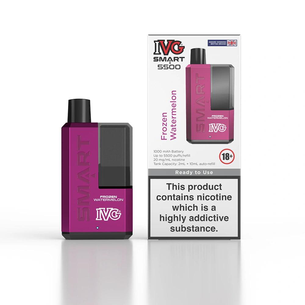 IVG Smart 5500 Refillable Rechargeable Disposable Vape - VapeKiss