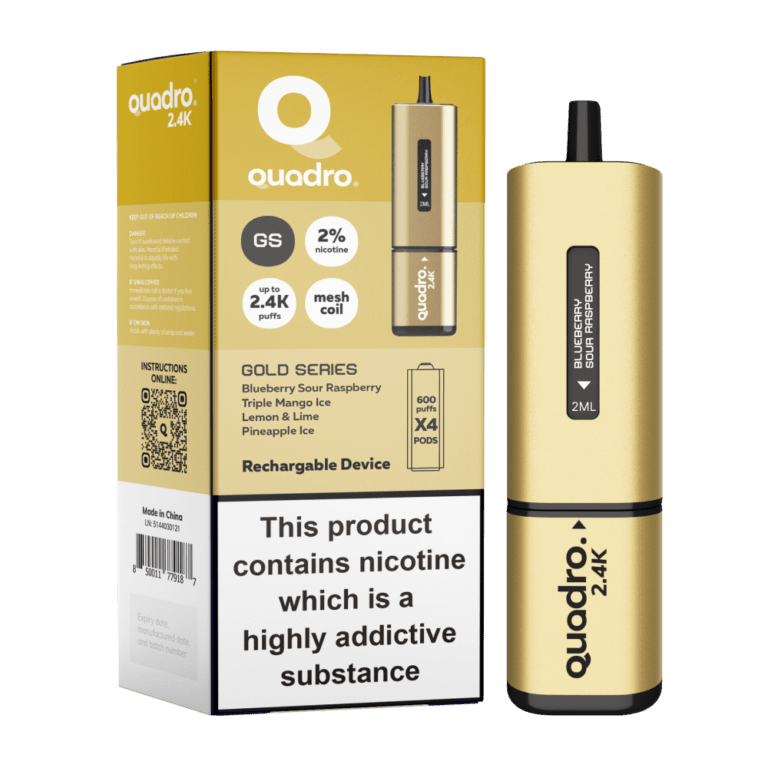 QUADRO 4 IN 1 2400 Disposable Pod-gold series