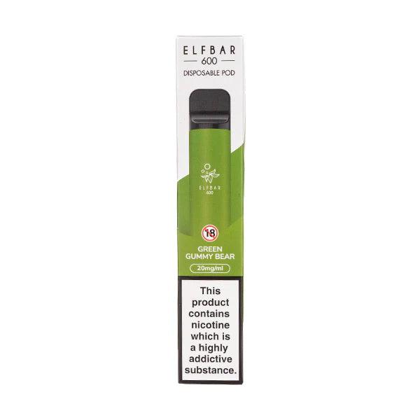 Elf Bar 600 green gummy bear