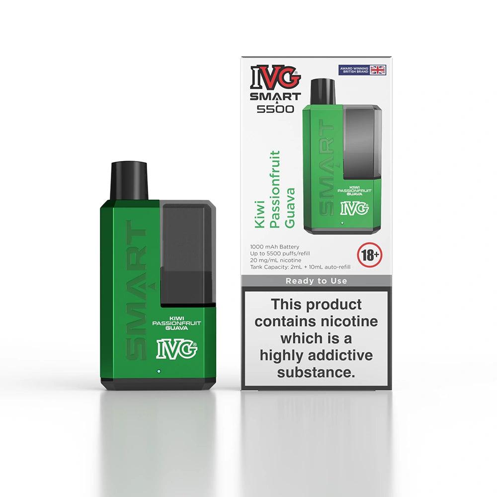 IVG Smart 5500 Refillable Rechargeable Disposable Vape - VapeKiss
