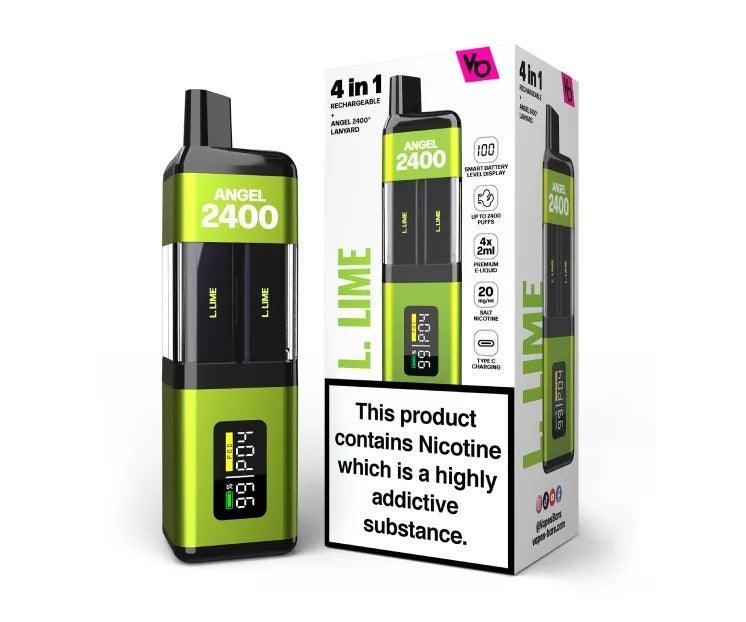 VAPE BARS ANGEL 4 IN 1 2400  l lime vape