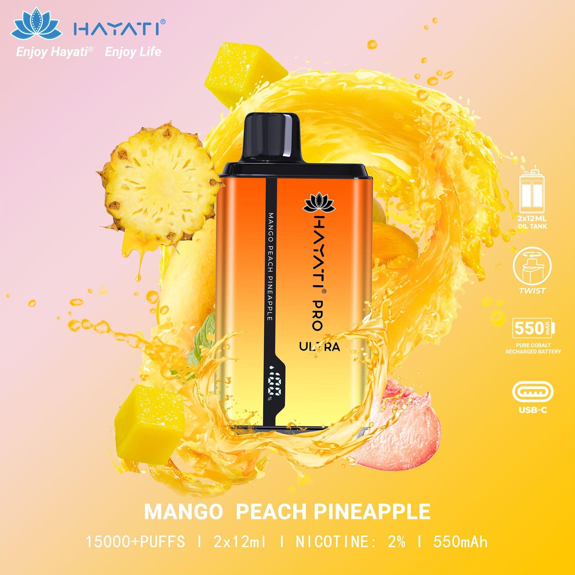MangoPeachPineapple_HayatiProUltra_20mg