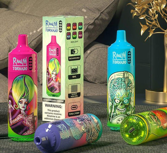 R & M Tornado 9000 Puffs Disposable Vape Device - VapeKiss