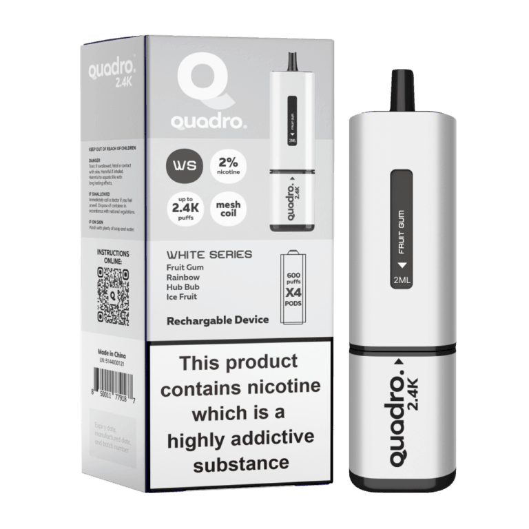 QUADRO 4 IN 1 2400 Disposable Pod-white series