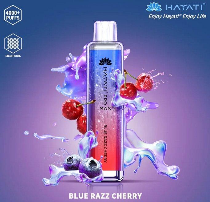 Hayati Pro Max blue razz cherry