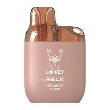 RELX LO-KEY 600 Puffs Disposable Vape strawberry scoop