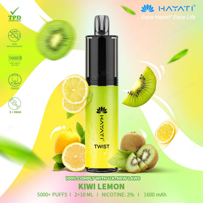 Hayati Twist 5000 kiwi lemon
