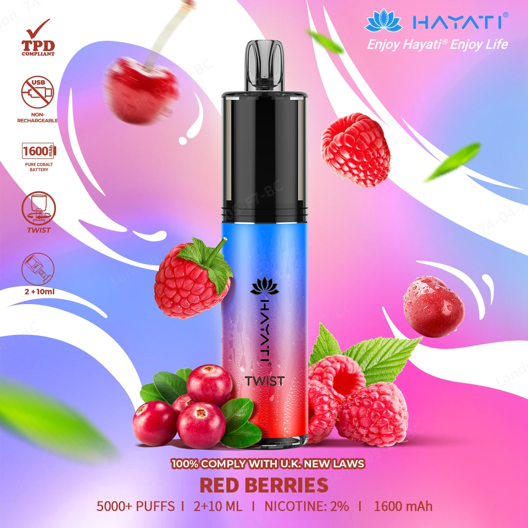 Hayati Twist 5000 red berries