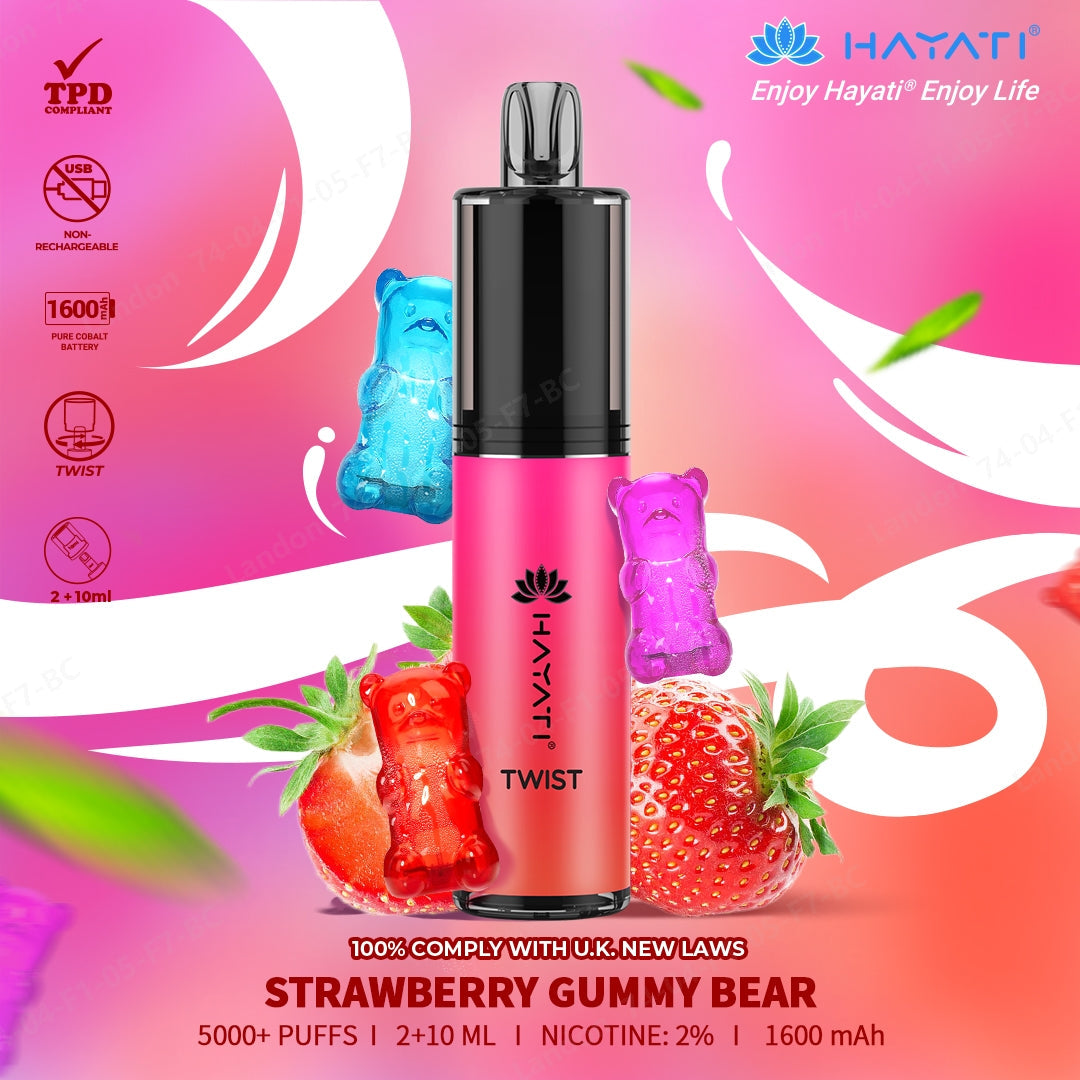 Hayati Twist 5000 strwaberry gummy bear