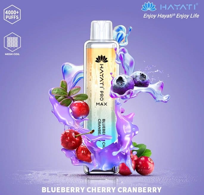 Hayati Pro Max blueberry cherry cranberry