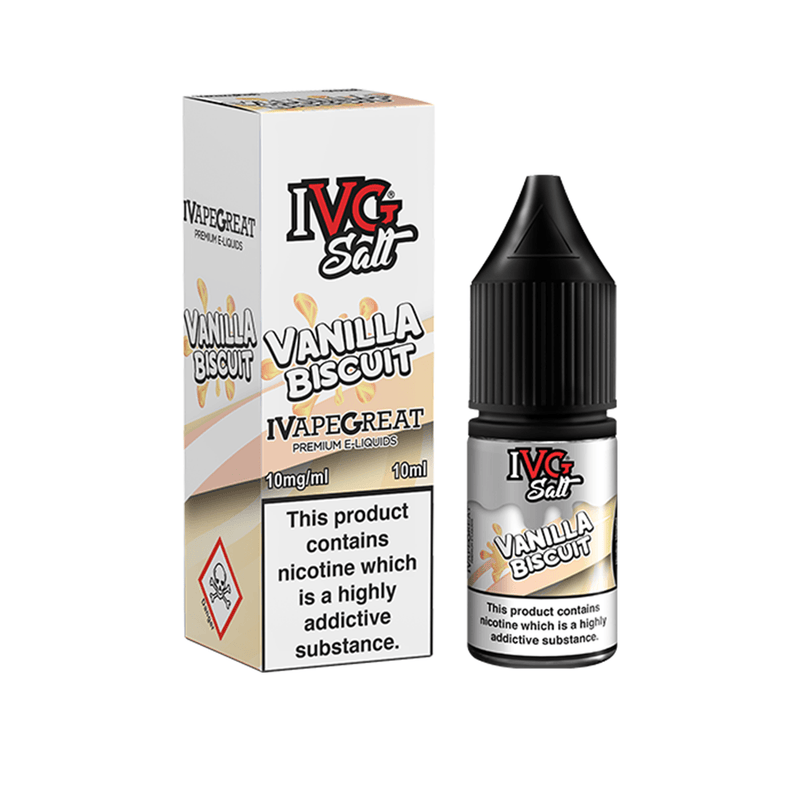 IVG Nic Salt E-Liquid vanilla biscuit